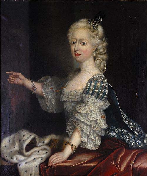 unknow artist Portrait of Augusta Hanover duchess of Brunswick-Luneburg